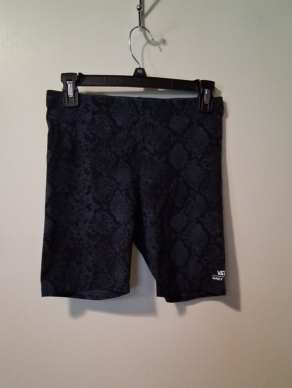 Vans Black & Blue Snake-Print Athletic Shorts
